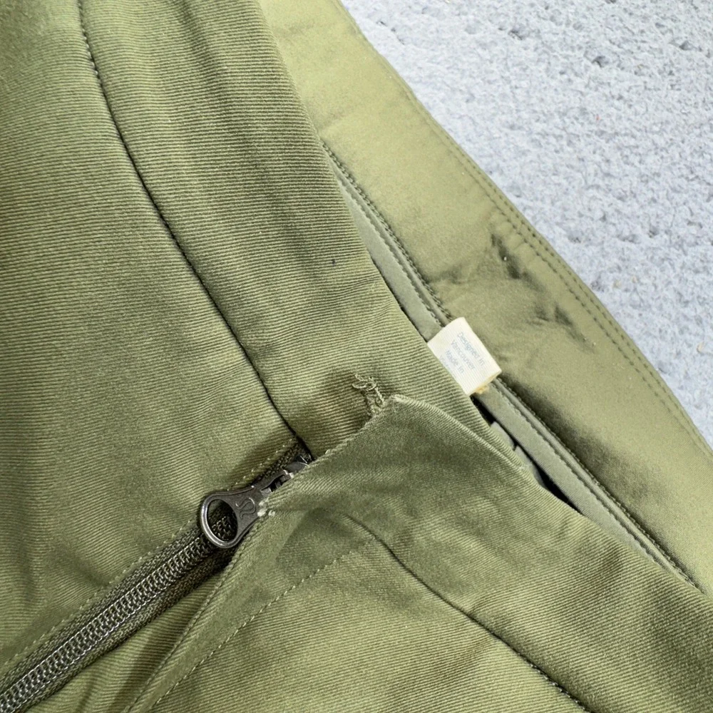 Lululemon &go City Trek Trouser Womens 2 Olive Green‎ Technical Urbanite Twill